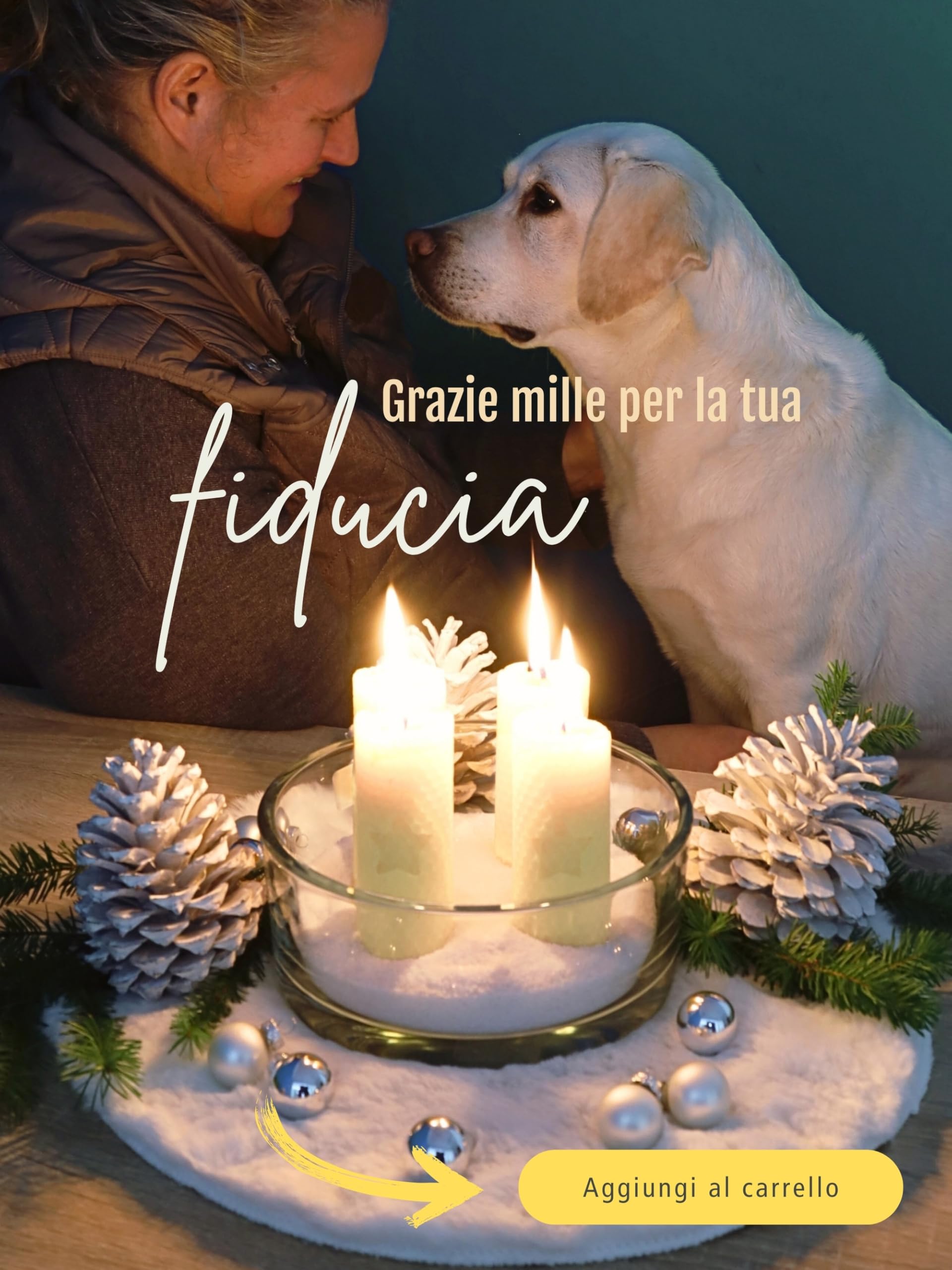 Candele a colonna Wachsmann Pasqua, set da 4, 100% cera d’api, arrotolate a mano, prodotte in Germania, candele di miele con 6 ore di combustione ciascuna