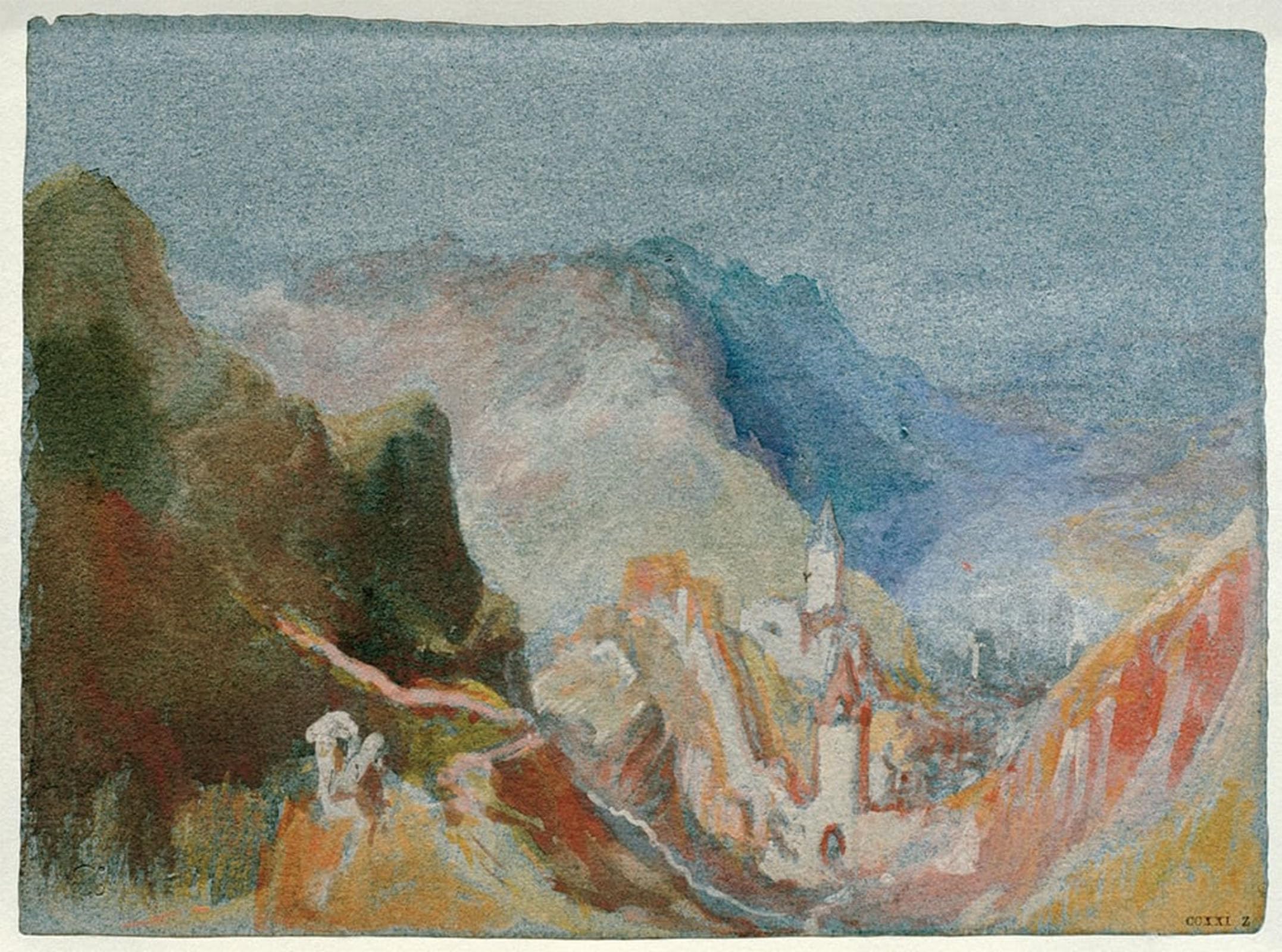 ARTXLXXBN Famous Painting Canvas Artwork Graffiti Print Trarbach From Grevenburg by Mallord William Turner Portrait Canvas Image for Home Decor 60x90cm
