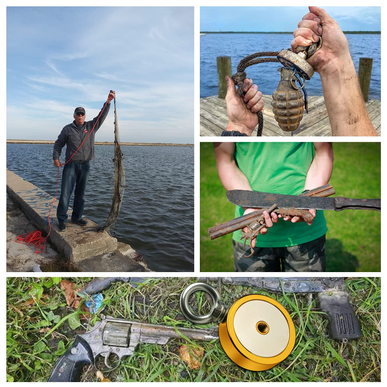 FINDMAG 1000 LBS Fishing Magnet Kit - Powerful Magnet -7