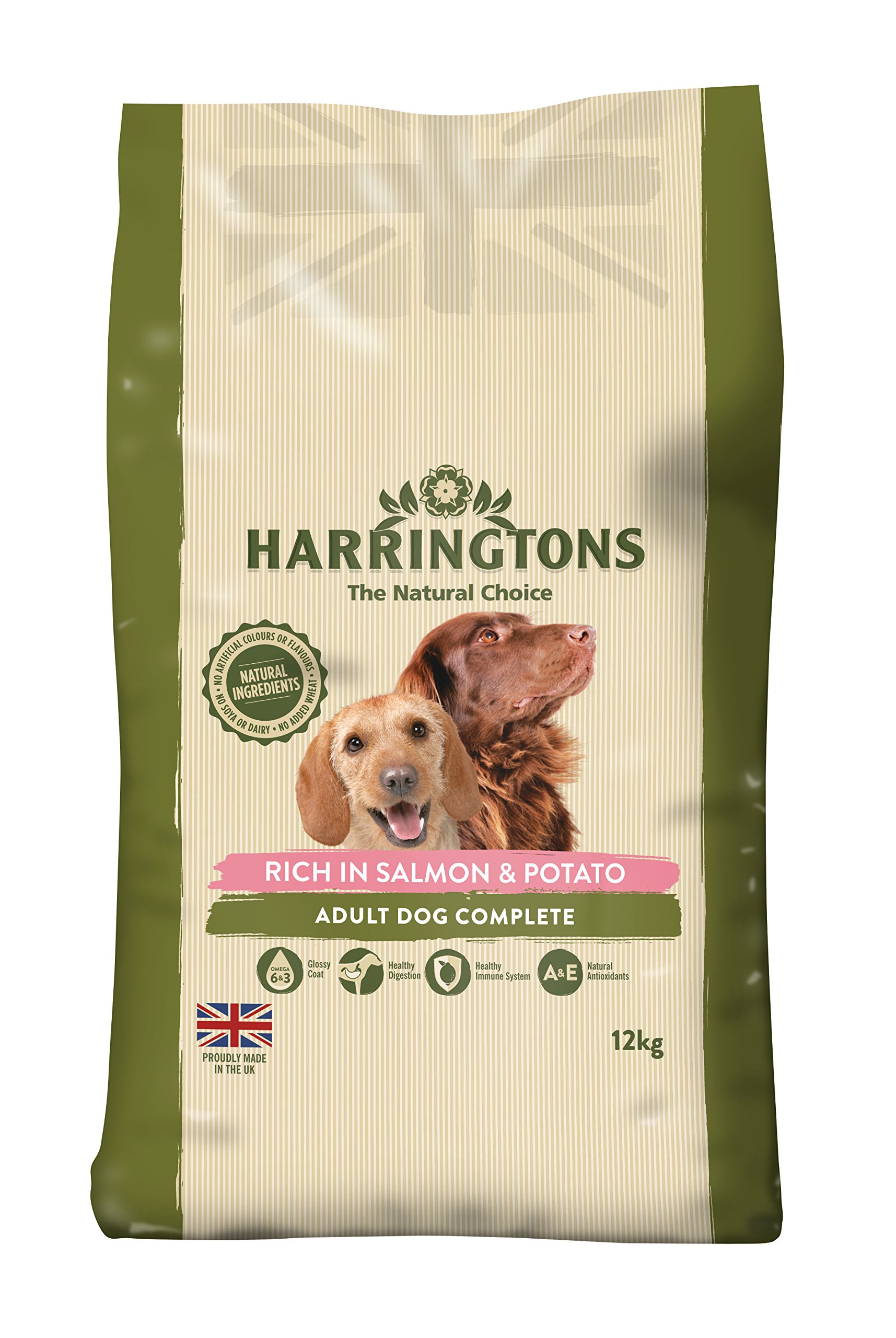 Harringtons Dog Food Complete Rich in Salmon and Potato, 12kg