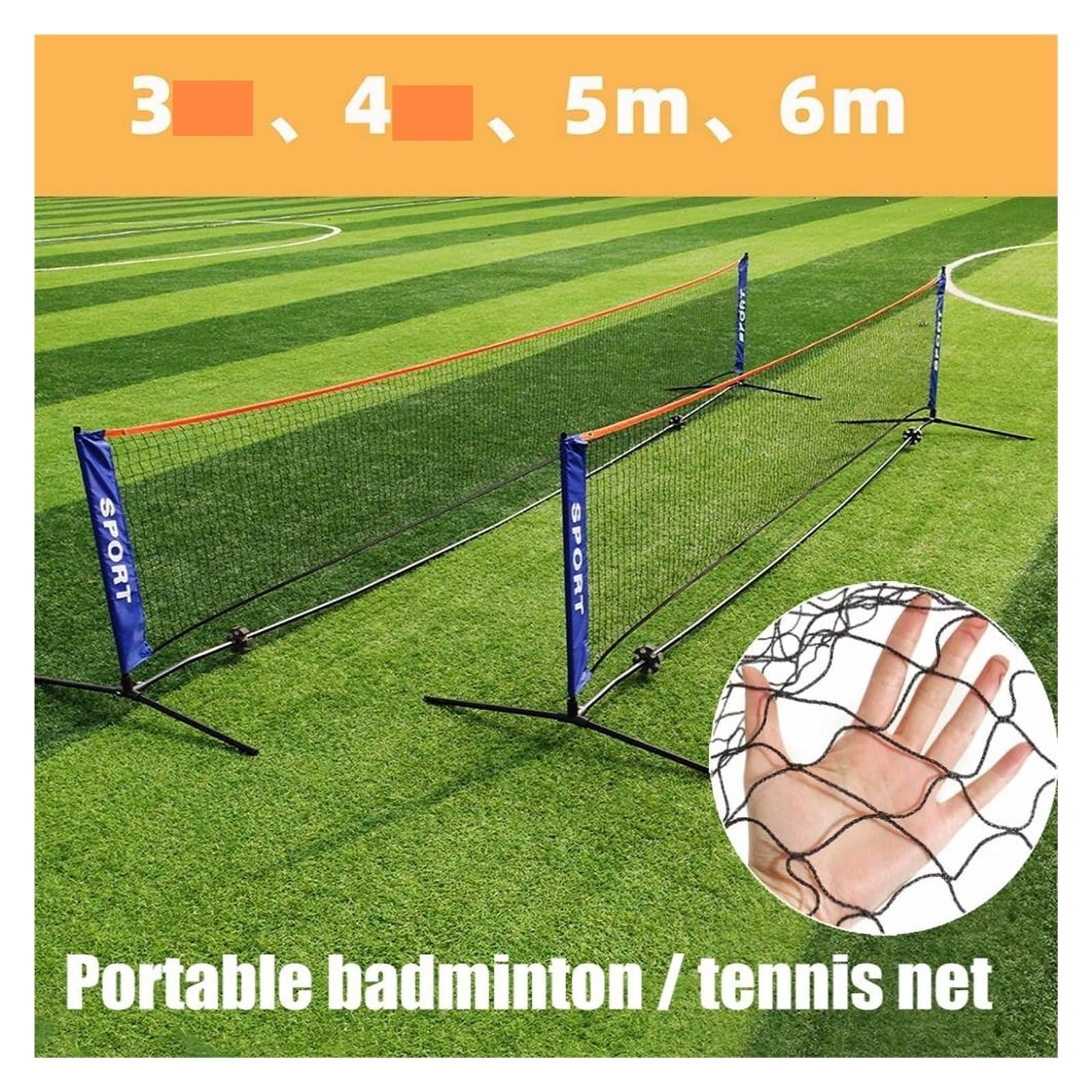 Rete da badminton professionale tennis standard pieghevole portatile pallavolo multiuso for interni ed esterni per Sport
