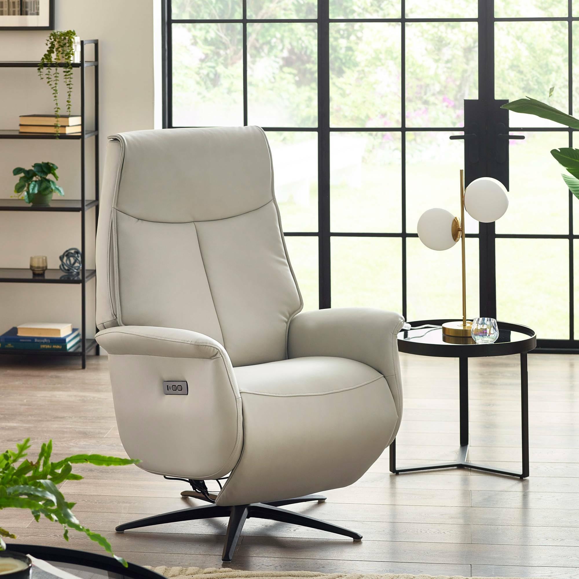 Julian Bowen Armchair - Grey - Dual Recliner