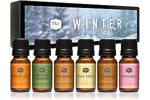 P&J Trading Essential Oil Holiday Set: Festive Scents for a Cozy Winter
