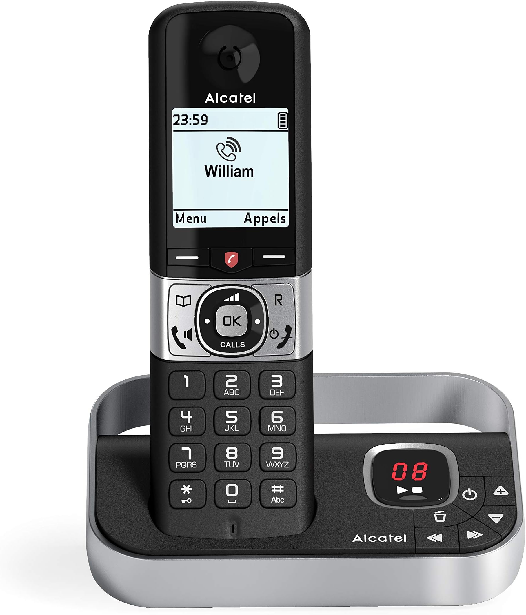 Dect F890 Voice Fr Black Scallblock