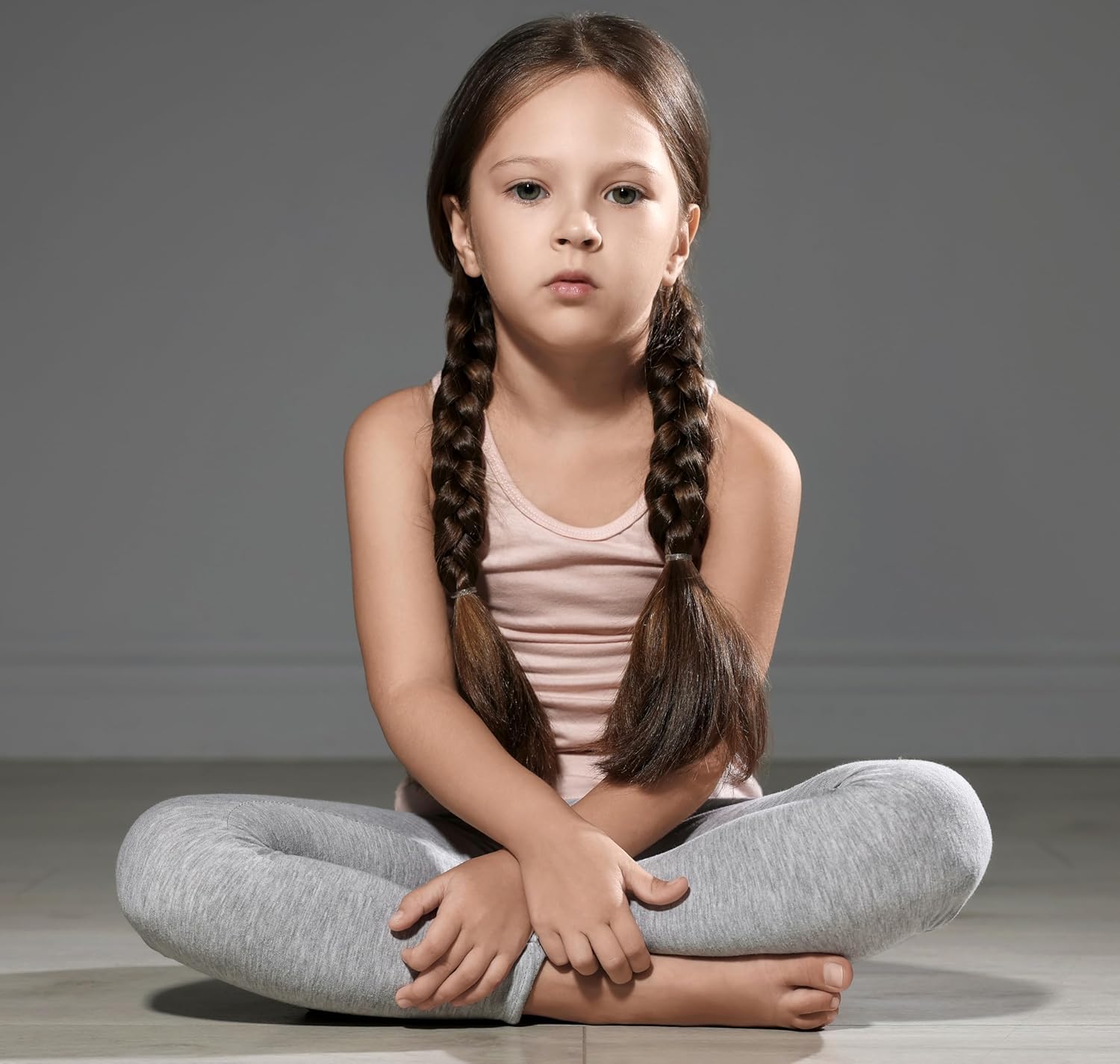 FEQO 4 Pack Girls Cotton Leggings Pants Full Length Basic Leggings Stretchy Legging Footless Tight Pants - Image 3