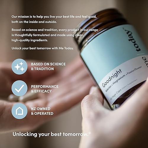 Miniatura 6 de Me Today Goodnight Suplemento de magnesio para dormir – Apoya el sueño reparador, la calma y la relajación – Magnesio vegano para la relajación