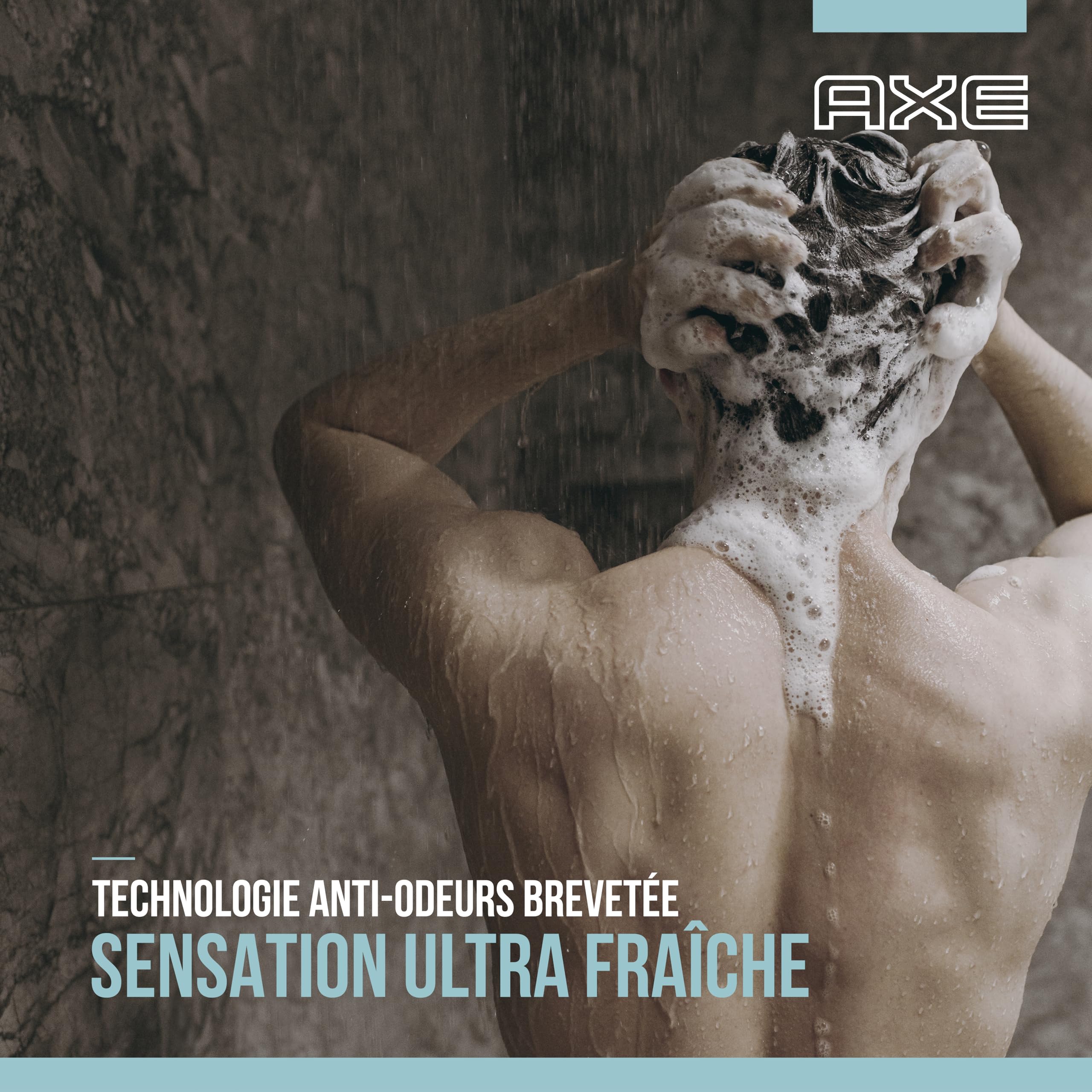 AXE - Gel Douche Homme 5en1 Re-Load - 24h Hydratant - 87% d'Ingrédients d'origine naturelle - parfum frais & vivifiant (lot de 12x 250ml)