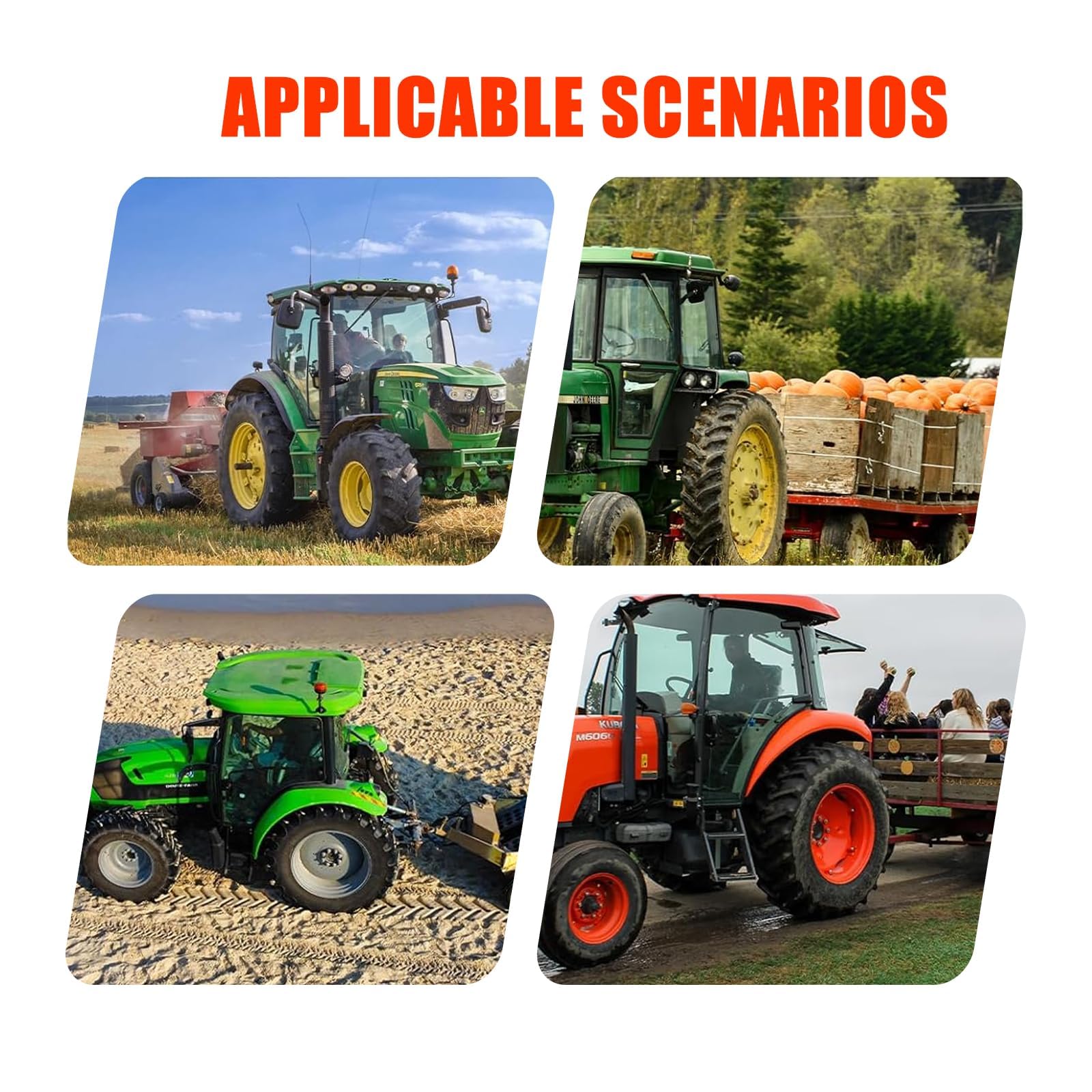 Enganche de Remolque de 3 Puntos con Receptor de 2 Pulgadas, Adaptador de Barra de Tiro de Enganche Rápido de Tractor de 3 Puntos de Alta Resistencia, Enganches Compactos para la Mayoría de Tractores