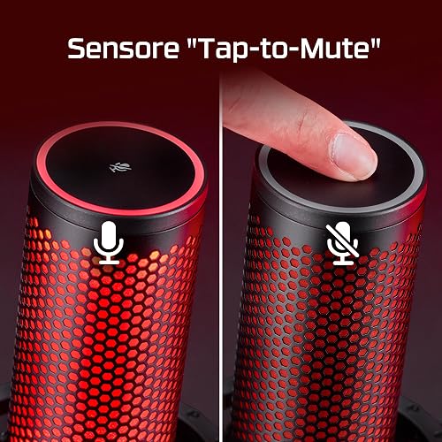 HyperX Quadcast 2 USB Microphone for Gaming, Streaming and Podcasting | On-Board Controls | LED Lighting | Quick Release Shock Mount | Built-in Arm/Stand Mount | PC, Mac, PS5, PS4 | USB-C | Black - 3