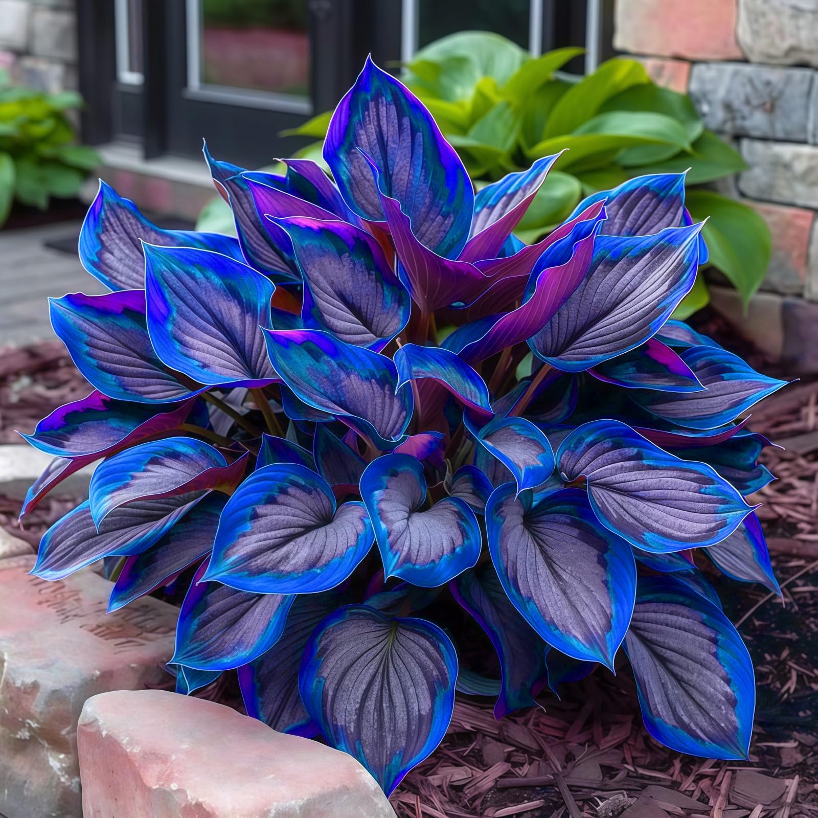 Rare Hostas for Planting UK, Hardy Perennial, Excellent Display, Mix Greening Flower, Natural Organic, Wedding, Balcony Garden-10 Bulbs-E — image 1