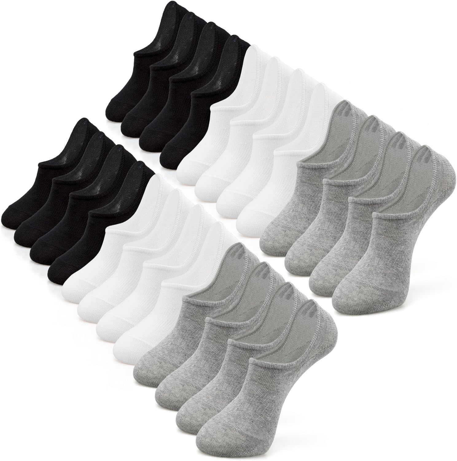 IDEGG No Show Socks Womens and Men Low Cut Ankle Short Anti-slid Athletic Running Novelty Casual Invisible Liner Socks