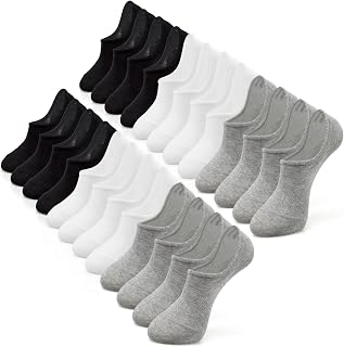 IDEGG Women & Men No Show Low Cut Anti‑Slip Casual Sports Running Socks