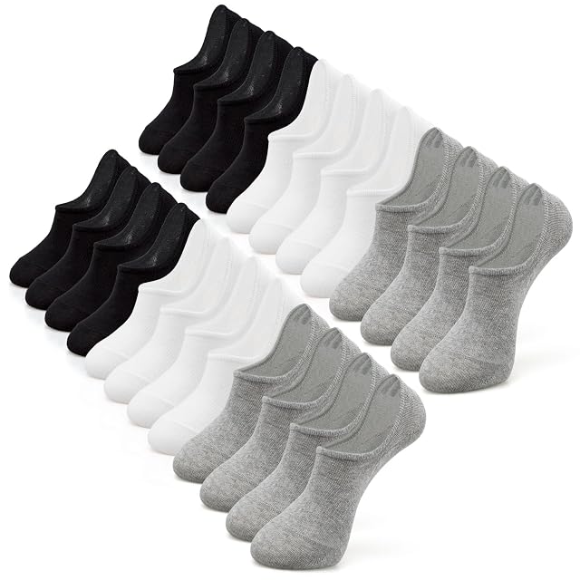 IDEGG No Show Socks Womens and Men Low Cut Ankle Short Anti-slid Athletic Running Novelty Casual Invisible Liner