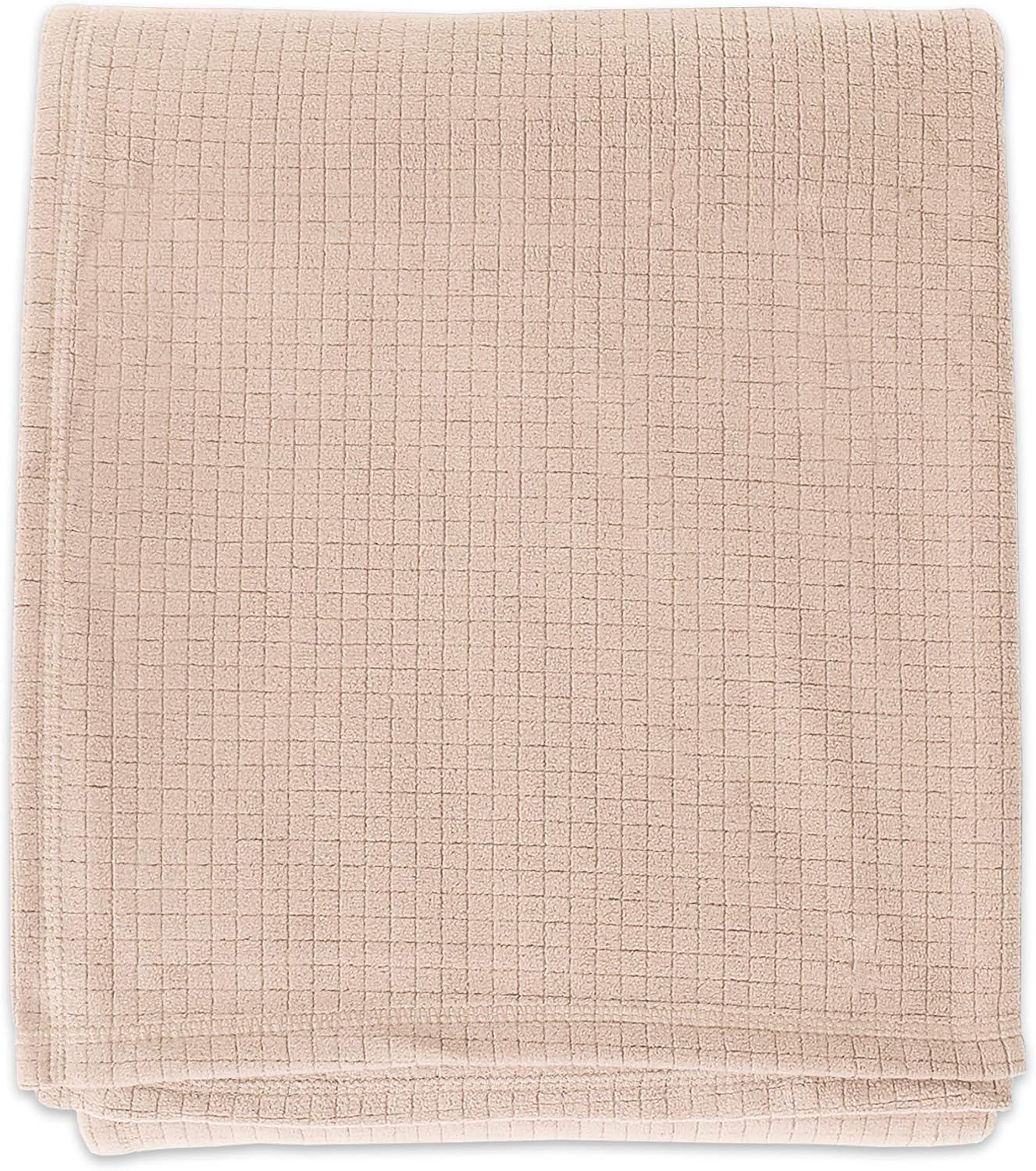 Berkshire Blanket Polartec® Softec™ Microfleece Breathable High Warmth Performance Fleece Blanket, Hummus, Twin