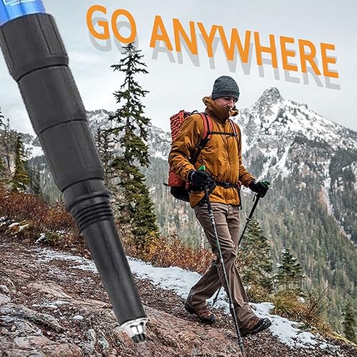 Miniatura 8 de Puntas de bastón de senderismo de goma, 4 piezas, puntas universales de carburo, puntas de botas de goma, protectores de pies de goma, copos de