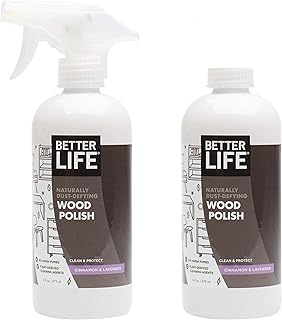 Sponsored Ad - Better Life Natural Wood Polish, Lavender & Cinnamon , 16 Ounces (Pack of 2), 24193