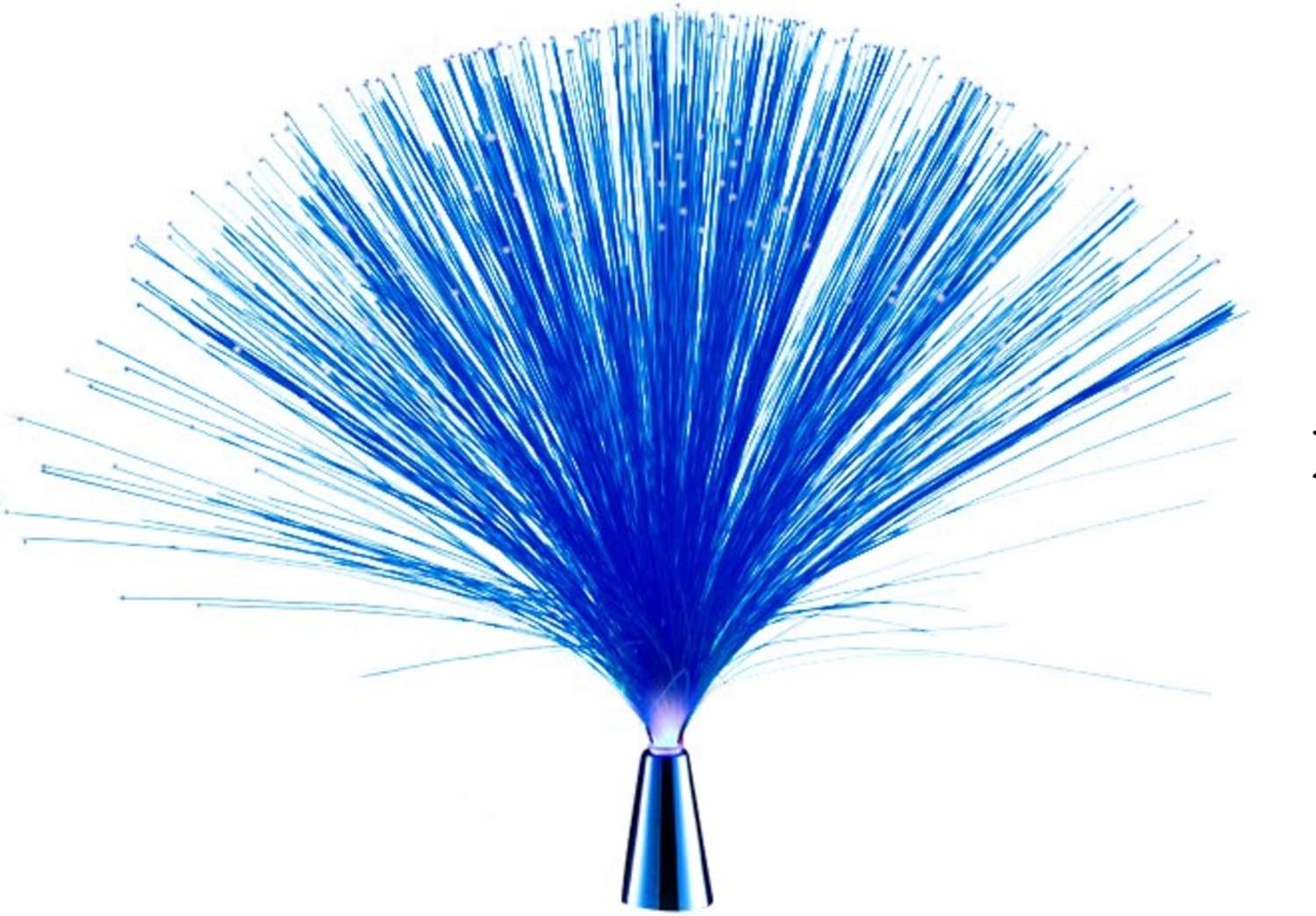 Creative Motion 111831 BatteryOperated LED Fiber Lamp with Chrome