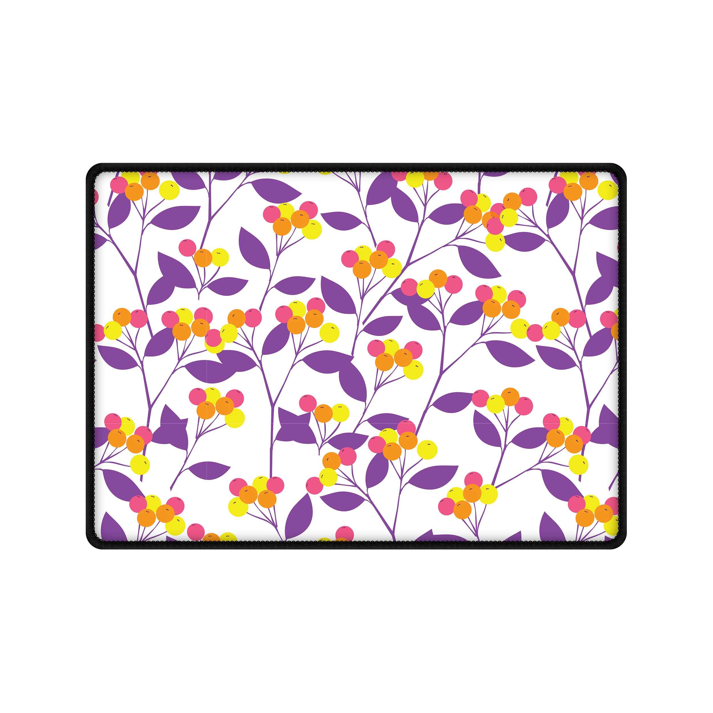 Stylizedd Designer Gaming Mouse pad Large Spill-Resistant Desk Pad, Anti-Fray Stitched Edges Mouse Mat with Non Slip Rubber base for Laptop, Computer & PC, (25 x 35 x 0.3 cm) - Purple Spring