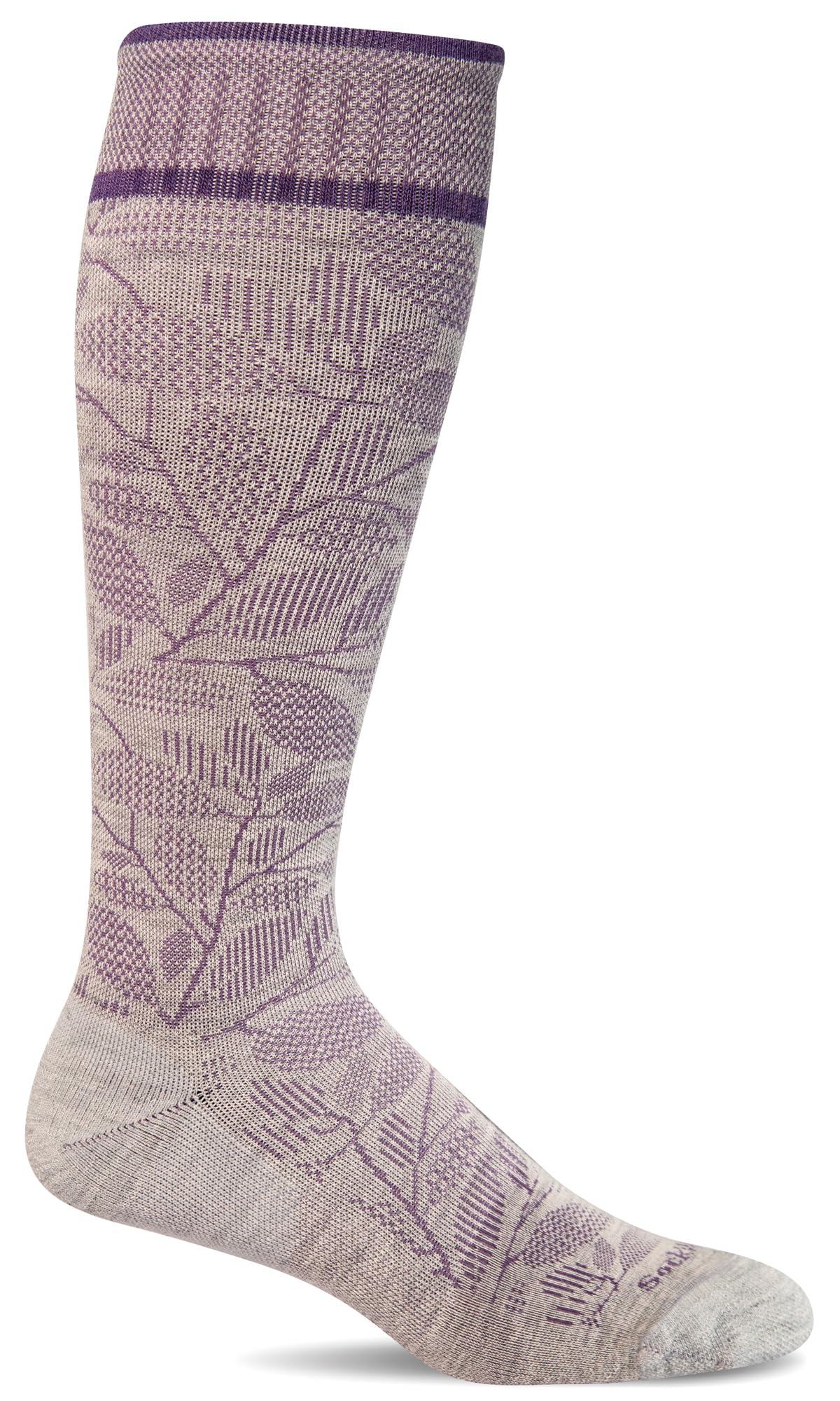 Sockwell Women's Fauna Firm Graduated Compression Sock, Lt. Grey - M/L