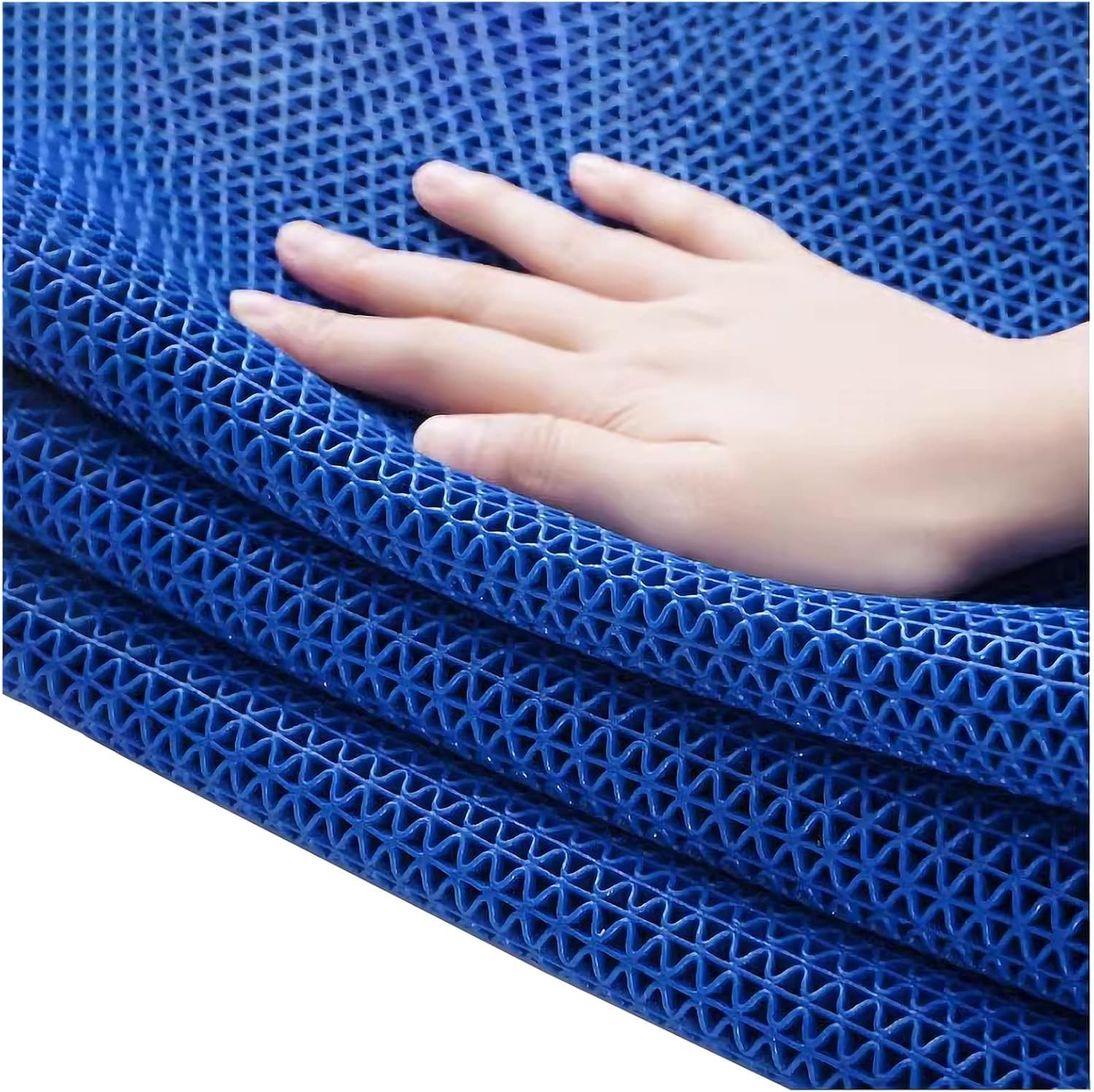 QYMYOZ PVC Drainage Floor Mats For Indoor And Outdoor Kitchens Bars Pools(Blue,90cmx200cm)