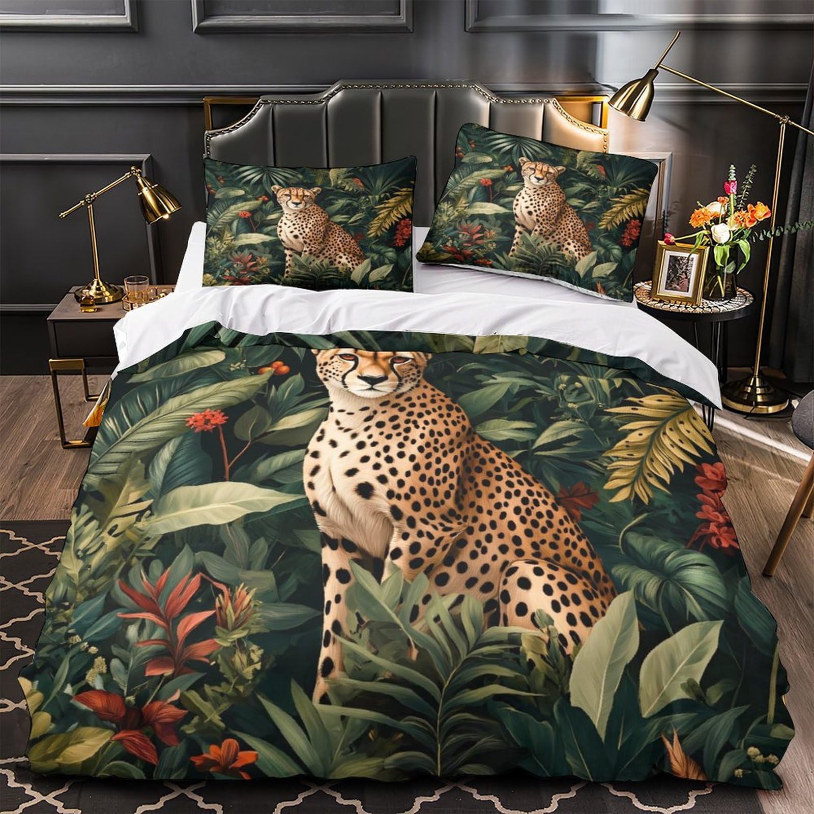 Housse de couette karaté hypoallergénique en microfibre douce avec zip invisible