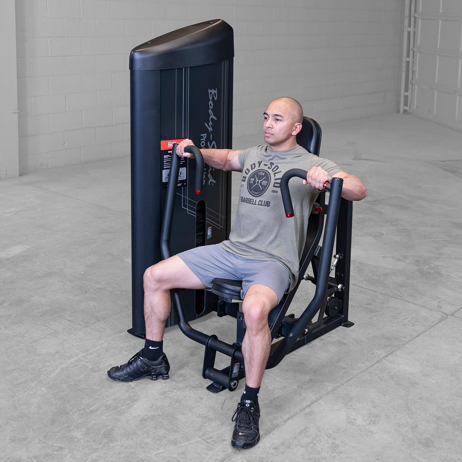 Body-Solid S2CP-3 Pro Clubline Series II Chest Press Machine with 310 Lb. Stack for Home and Commercial Gym