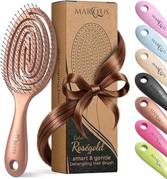 marQus Spazzola Districante Per Capelli - Materiali a Base Vegetale Biodegradabile - 1 Pezzo - 1