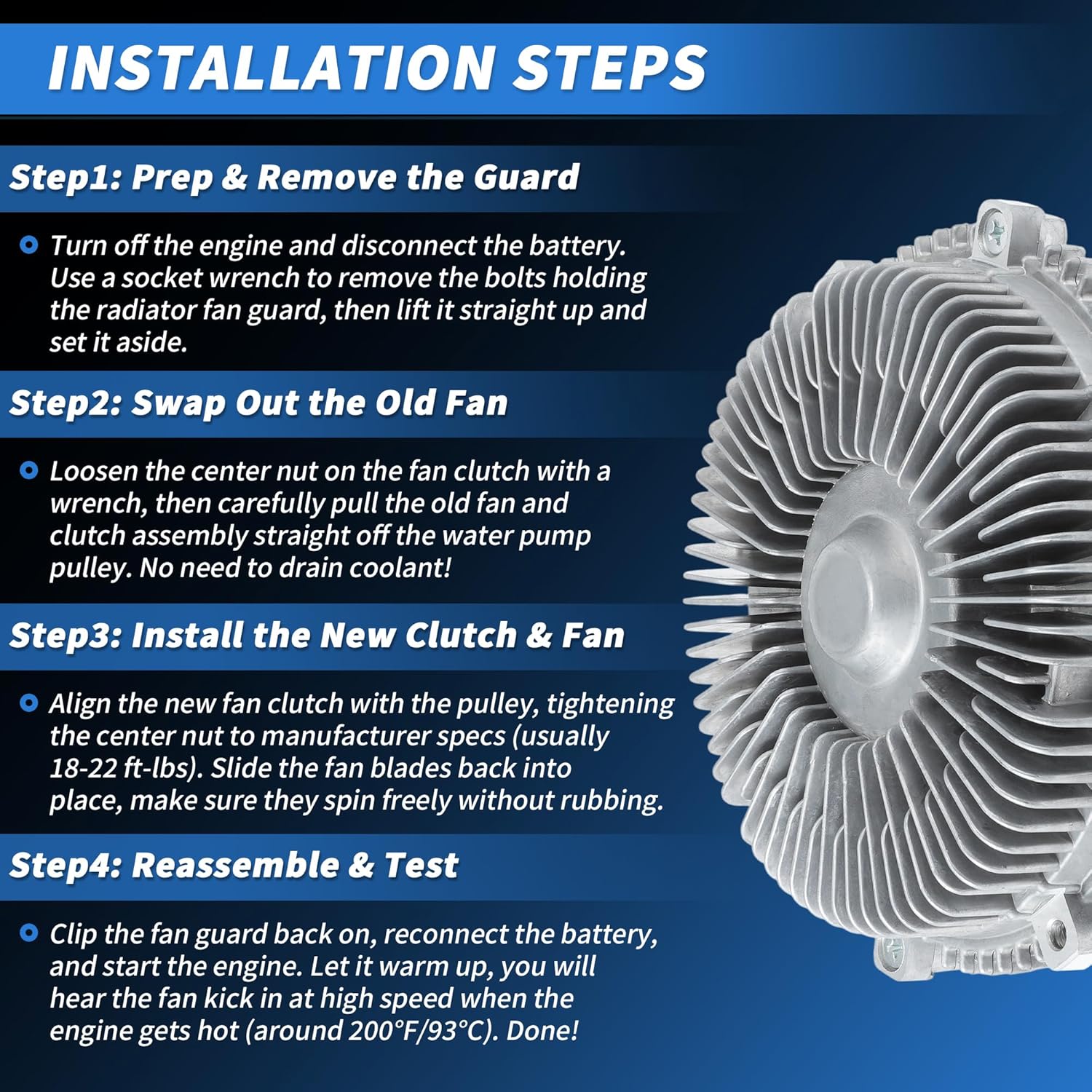 2911412 210825X20A 210825X21A Engine Cooling Fan Clutch for Infiniti QX56 QX80 for Nissan Armada NV2500 NV3500 TITAN V8 5.6L 210825X23A 210825X21B