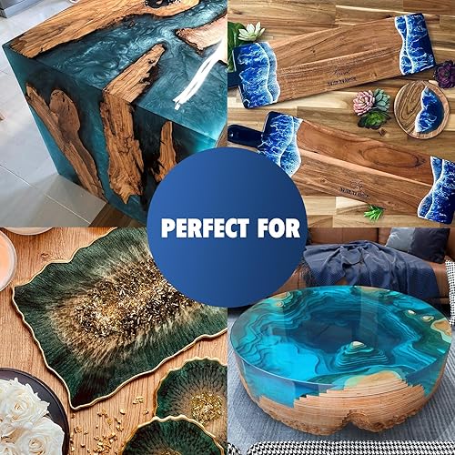 Miniatura 7 de Resina epoxi de vertido profundo de 3 galones, kit de resina epoxi transparente de 2 a 4 pulgadas de profundidad con mezclador, sin burbujas, resina