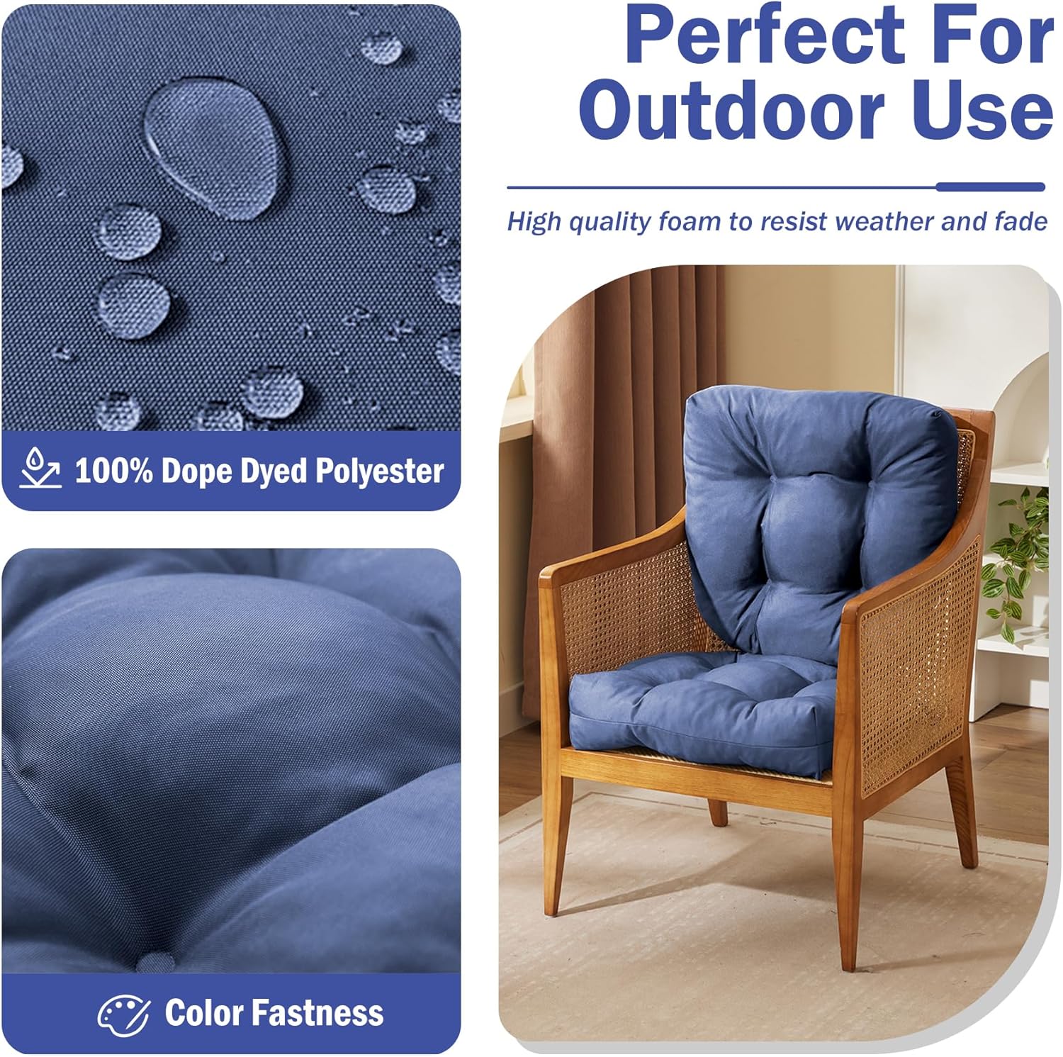 Outdoor Chair Cushions Set of 2, Patio Chair Trinidad and Tobago