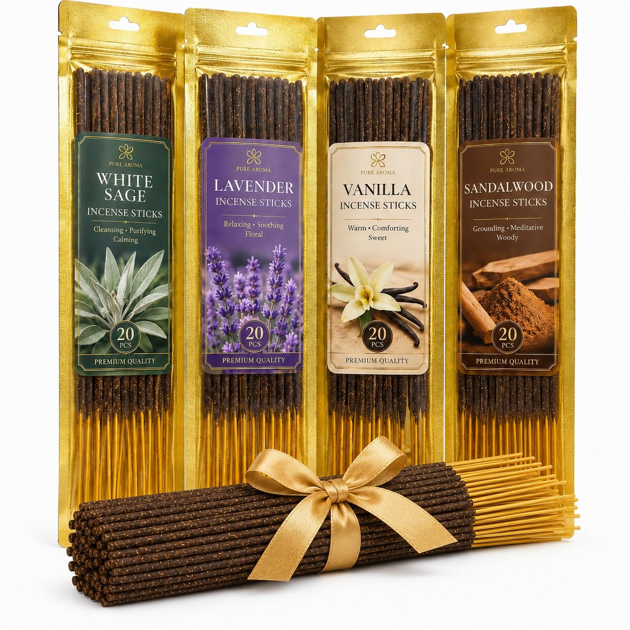 Photo 1 of RAINFLOW Natural Incense Sticks - 80 Count