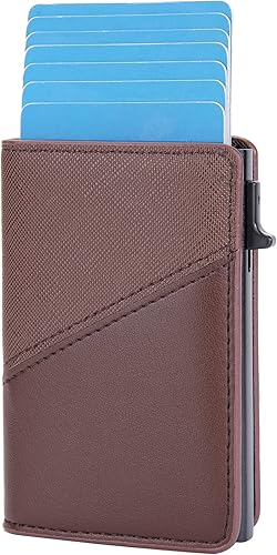 YILANDI Billetera delgada para hombres con clip para dinero, tarjetero minimalista para tarjetas de crédito, bolsillo frontal con bloqueo RFID,