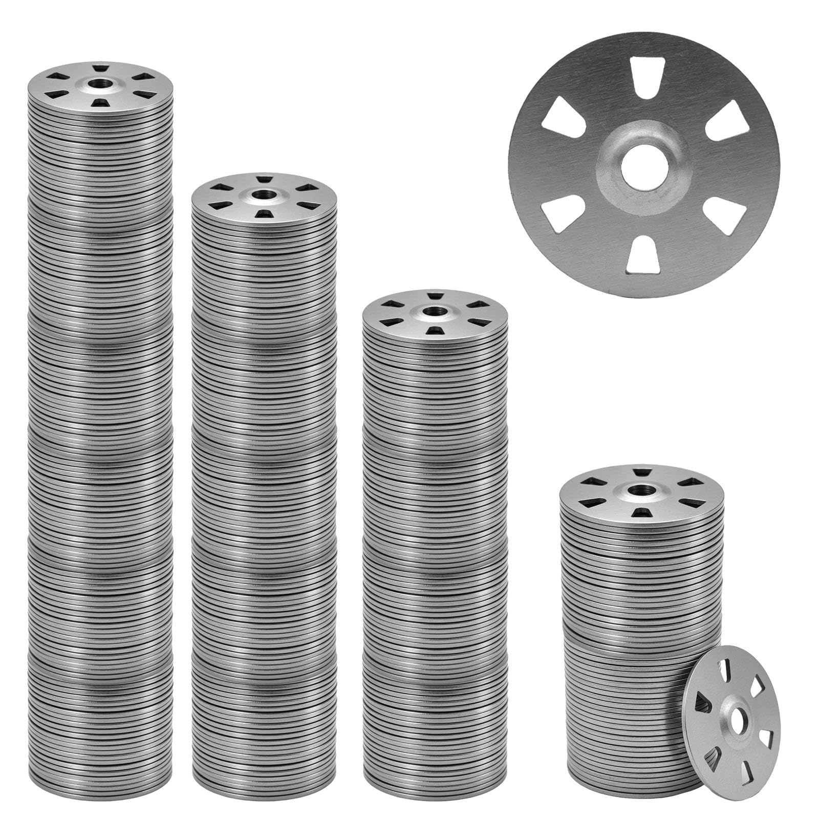 500 Pcs Easy Fix Washers, Tile Backer Board Washers, 35mm Diameter Galvanised Steel Fixing Washer for Insulation Thermoboard Backer Boards