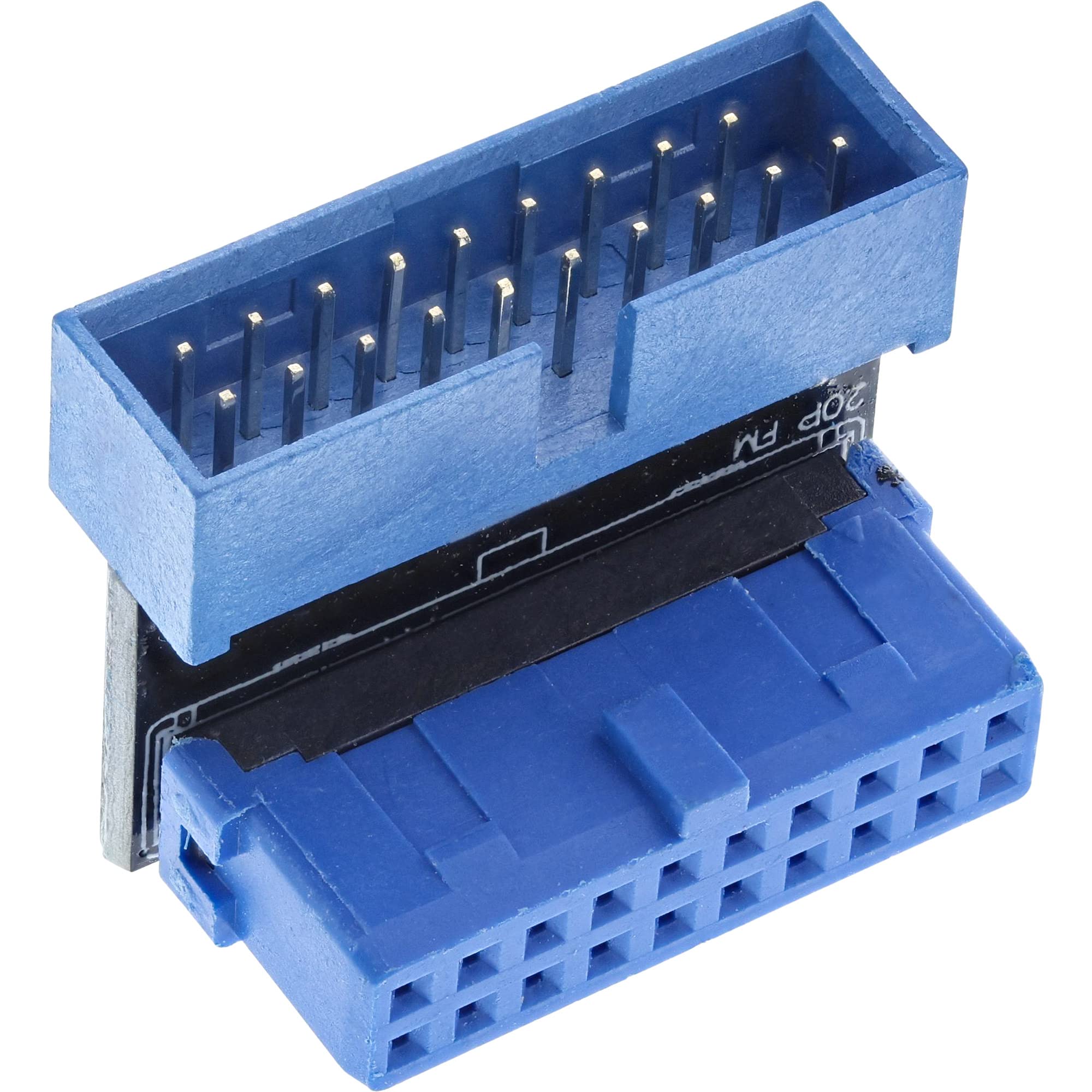 InLine® USB 3.0 Adapter Internal Post Connector Male to Female Down Angled