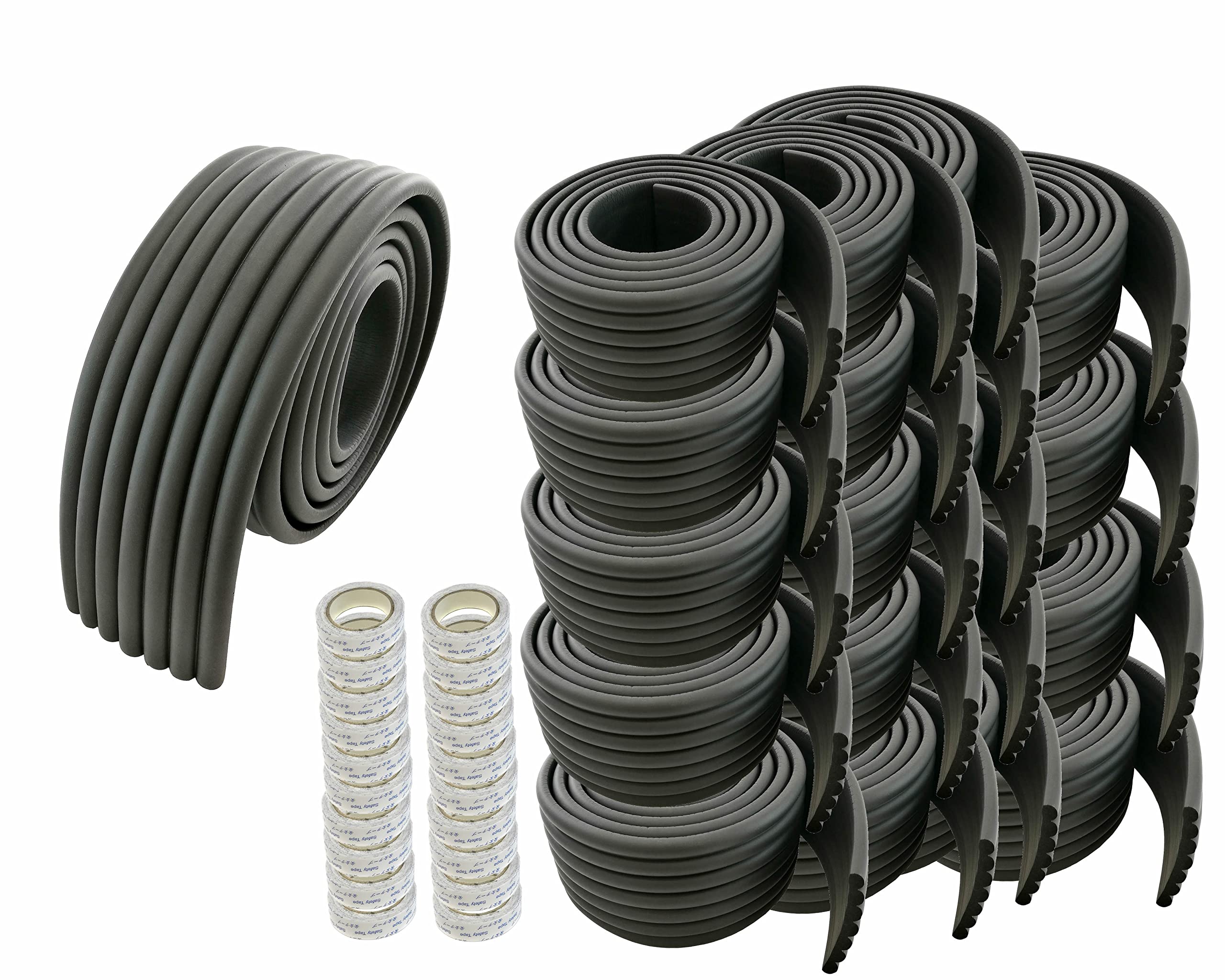 HIMRY Universal Protector Espuma, 200cm x 80mm x 8mm Multiusos anticolisión Protección Espuma Rollo para Bebés niños, No Tóxico, Seguridad Protectores Superficie & Bordes, Rosado, KXD7002-pink — view 33