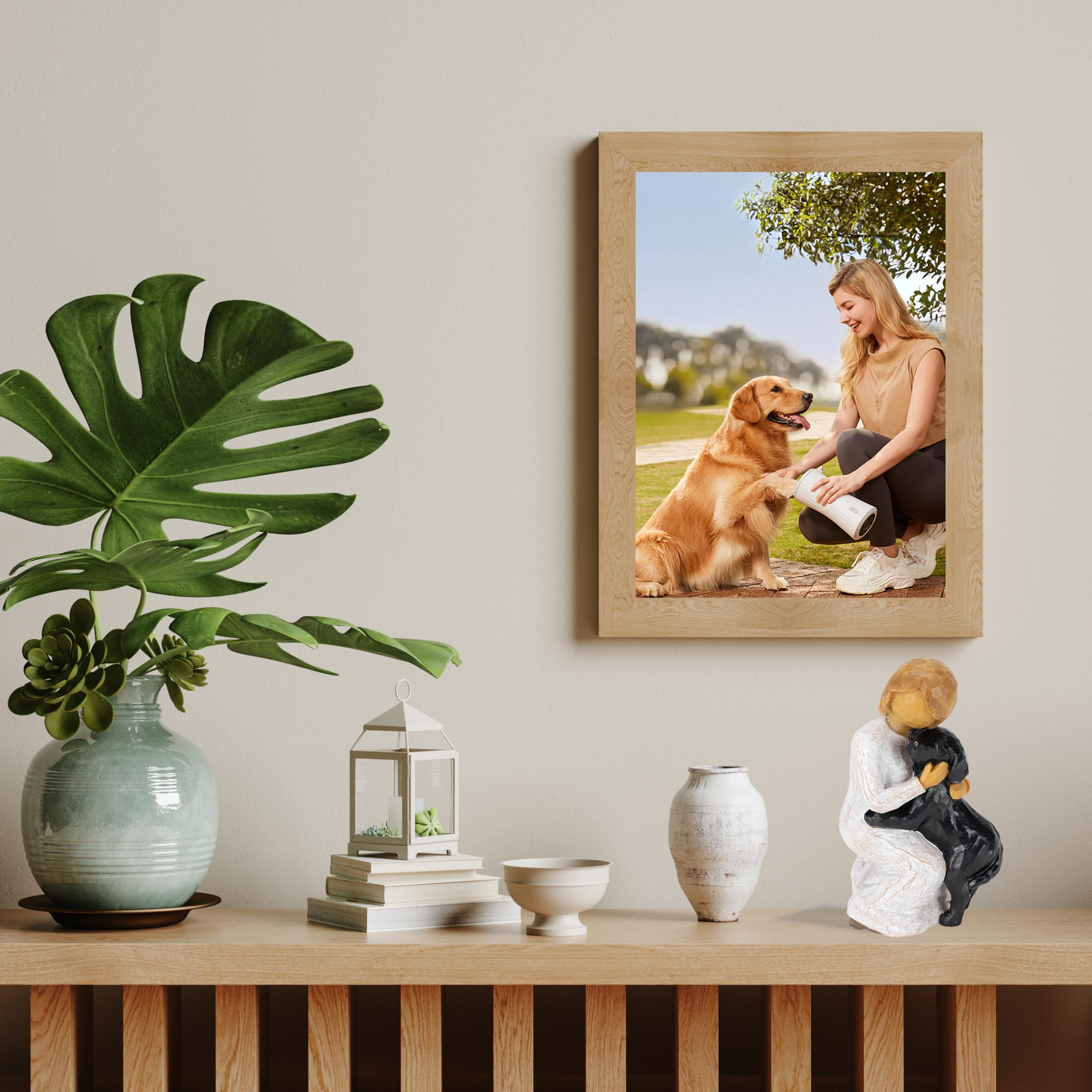 Everkeen Angel Dog Figurines Dog Memorial Gifts Dog Friendship Memorials Pet Memorial Gifts Pet Loss Gifts Gifts For Dog Lovers Black - Image 4
