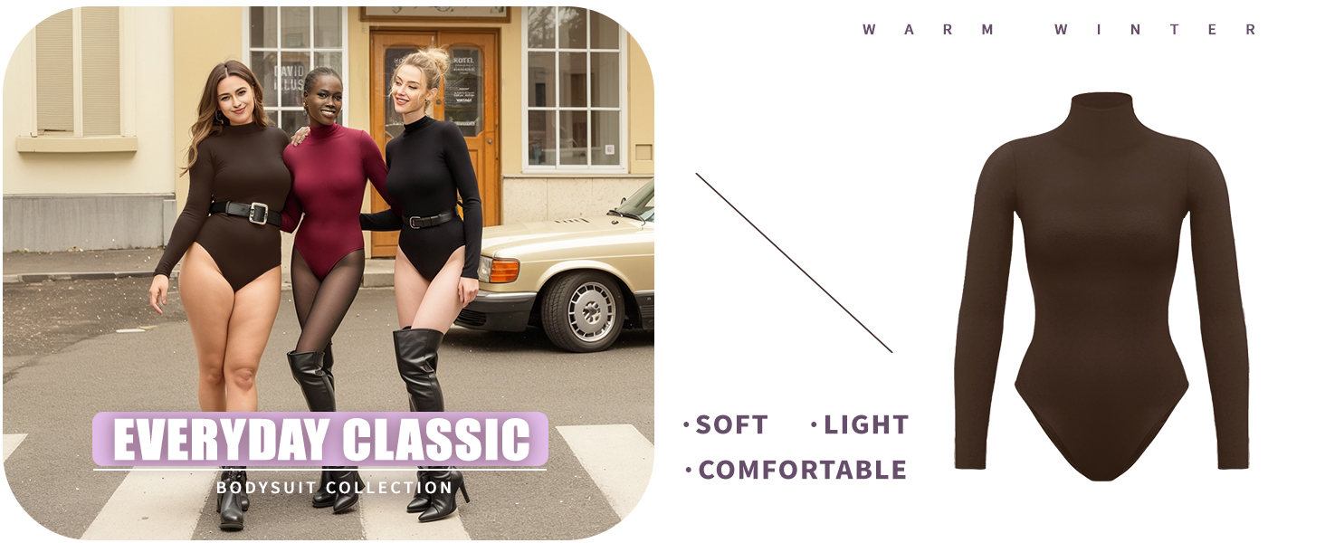 Amazon.com: MANGOPOP Women's Mock Turtle Neck Long Sleeve Tops