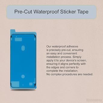 5 PCS for iPhone 14 PRO Waterproof Pre-Cut Adhesive Sticker Fix Water Proof Stickers Kit for iPhone 14PRO 6.1 Screen Frame Sealing Tape Repair Watertight Internal A2890 A2650 A2889 A2892