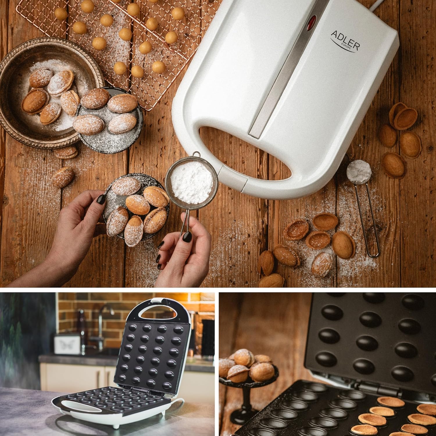 Adler AD 3039 Toaster für Nüsse Erdnüsse Haselnüsse Keksen XL 24 Plätze Max. 1600W