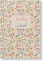 ZosianaDesigns Luxury Floral Reading Journal for Book Lovers - A5 Lay-Flat 145 Pages, 100GSM Paper, 60 Review Pages & Tracker