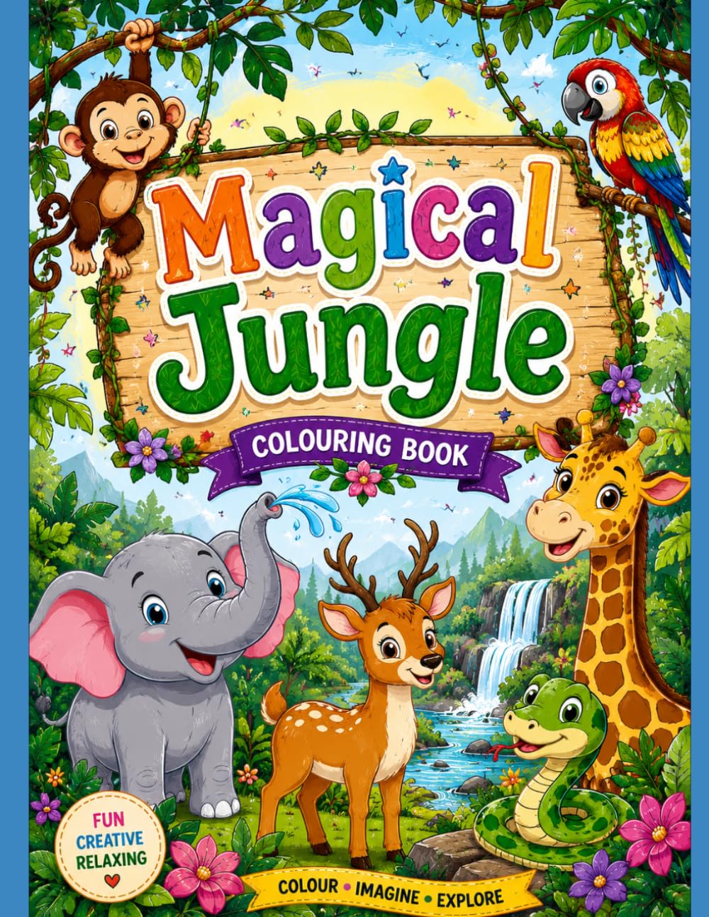 Magical Jungle: Colouring book