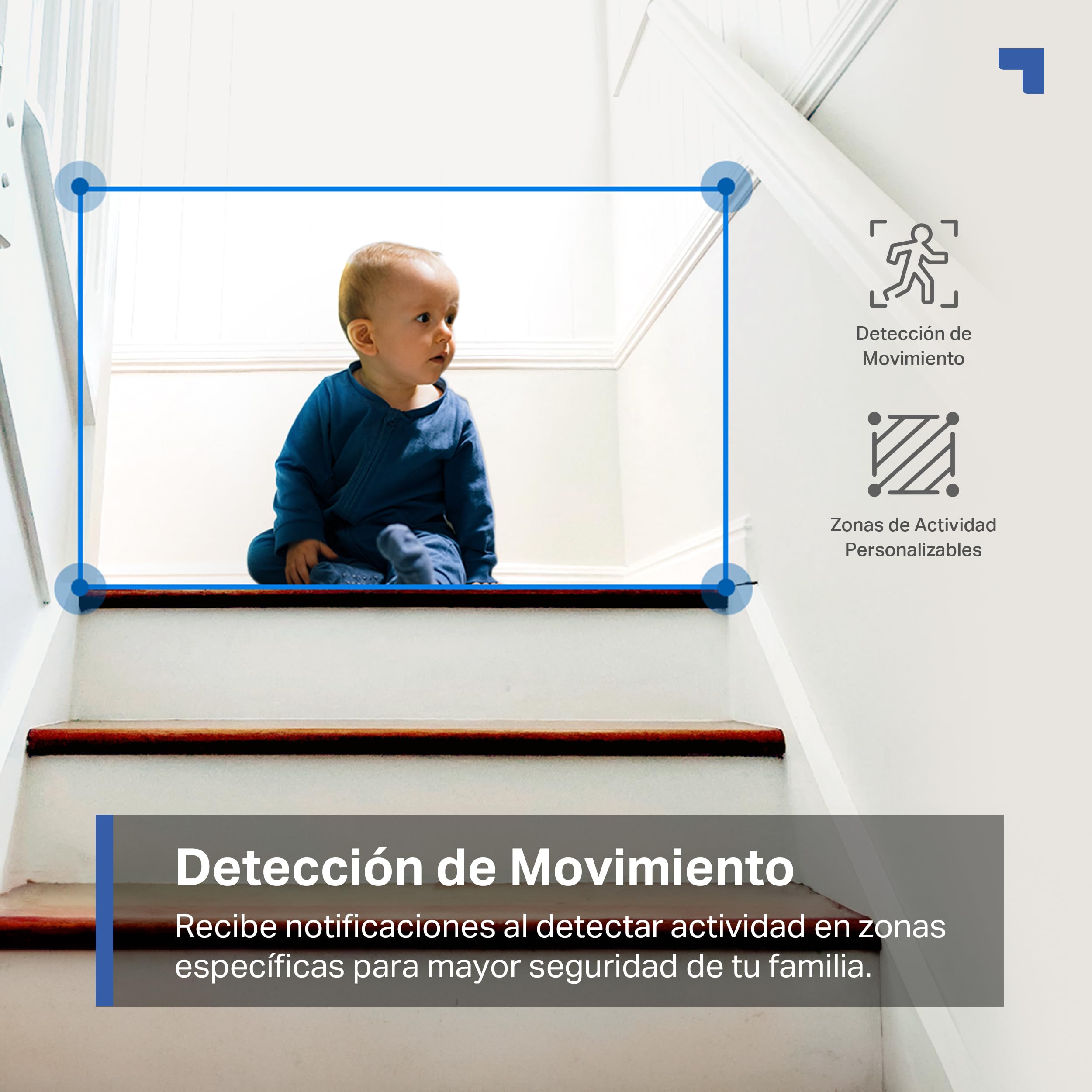 Tapo 2.5K(4MP) Caméra de Surveillance WiFi intérieure 360°, Détection Humaine AI Suivi Intelligent, Sirène et détection de Mouvement, Audio bidirectionnel, Compatible Alexa pour Bébé/Animaux C220