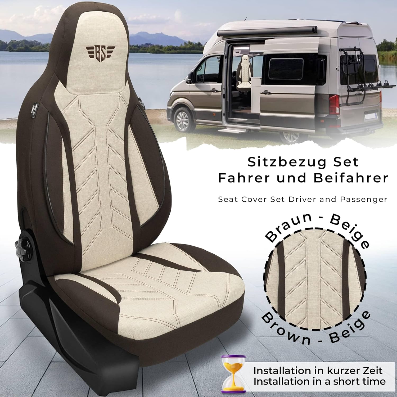 BREMER SITZBEZÜGE Motorhome Seat Covers for Affinity Camper Van M Duo PLKT210