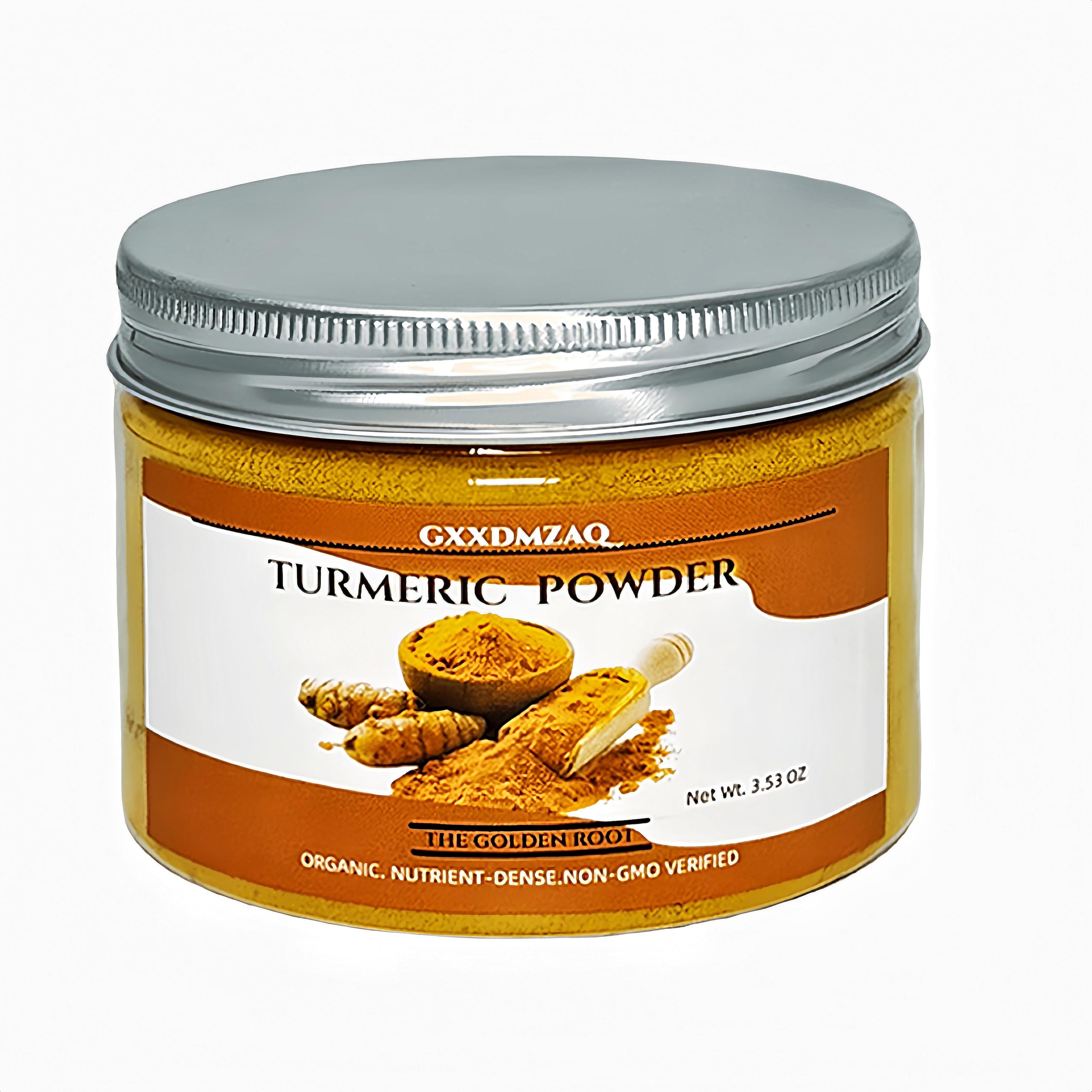 Premium Turmeric Seasoning Powder in Jar - 100g/3.5oz | Curcumin Content, Gluten-Free | Hand-Picked & Sun-Dried Stone-Ground Curcuma Root | Cooking,