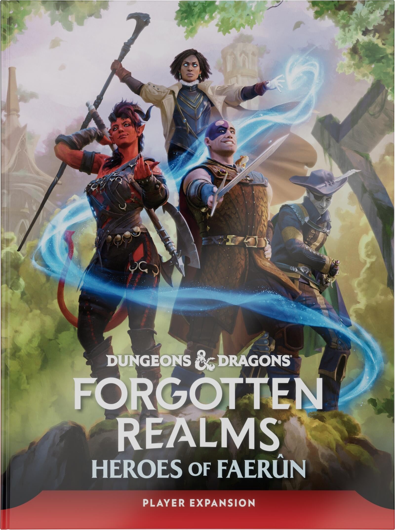 Wizards of The Coast | D&D Dungeons & Dragons Forgotten Realms Heroes of Faerun Player Expansion Tapa dura