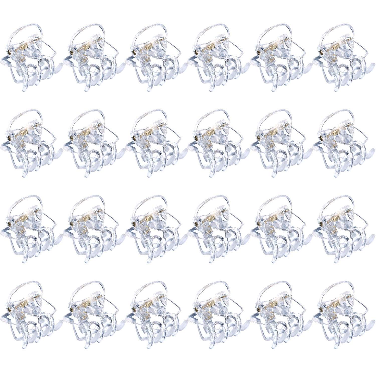 24 Pinces à Cheveux Mini En Plastique - Griffes Petites - Lot Neuf Avec étiquettes