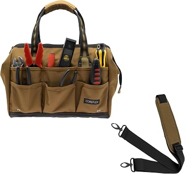 Coreflex 14 inch Wide mouth Tool Bag with Shoulder Strap