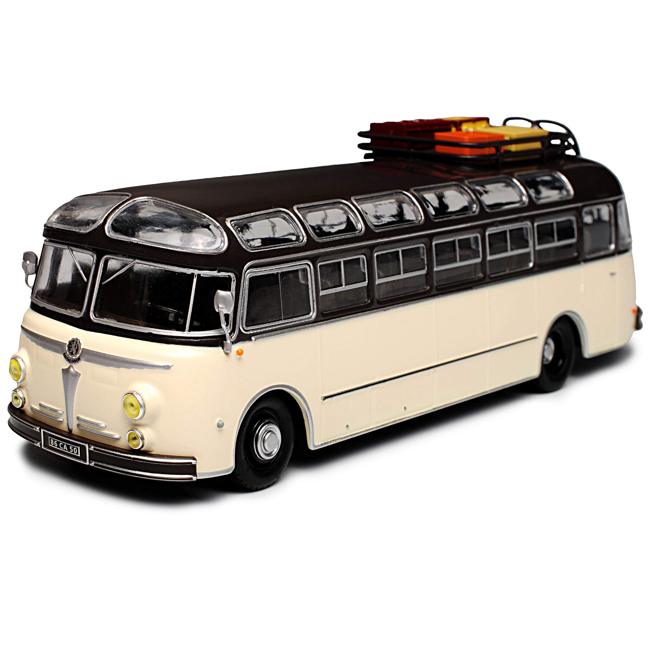 Generisch Isobloc 648 DP 1955 Beige Grau Reise Bus 1/43 Atlas Modell Auto
