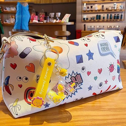 Miniatura 7 de Rertnocnf Lindo llavero de animal líquido flotante Kawaii llaveros mochila colgante colgante pulsera llavero llavero para niñas mujeres