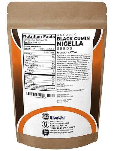 Miniatura 2 de Blue Lily Semillas negras naturales orgánicas (Nigella Sativa). Certificado Orgánico